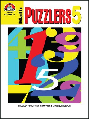 cover image of Math Puzzlers - Grade 5